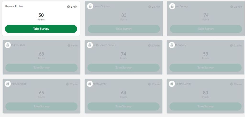 survey junkie dashboard